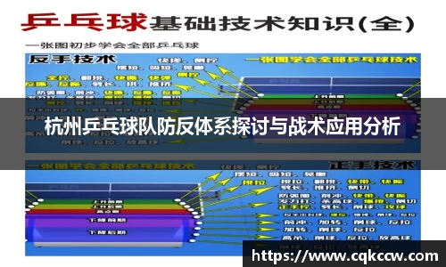杭州乒乓球队防反体系探讨与战术应用分析